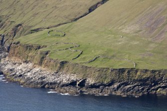 Hirta, Tobar na Cille, St Brianan's Church and enclosures. View from NE.