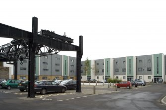 View of courtyard area from NE