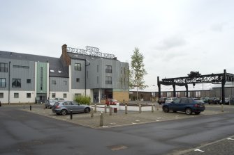 View of courtyard area from SW