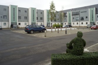 View of courtyard area from SE