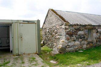 Inshore, shepherd's cottage/barn, view from E of SSE end of barn.