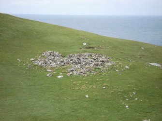 Clais an Dùnain, shieling, view from the south-west.