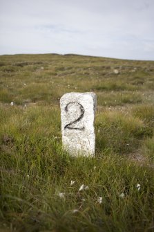 Clais Charnach, milestone, view from SW.