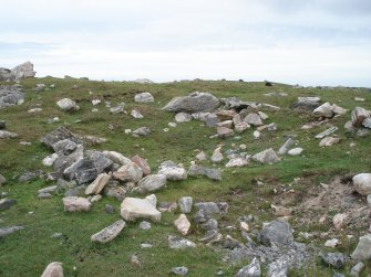Eilean nan Caorach, hut, view from W.