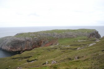 Eilean nan Caorach, fort, view from SW.
