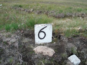 Allt na Guaille, milestone, view from S.