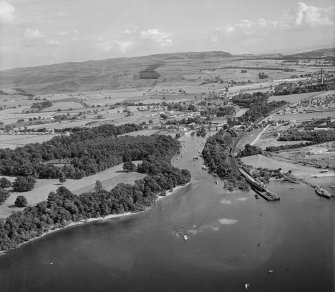 Balloch, oblique aerial view.