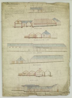 Elevations and sections.