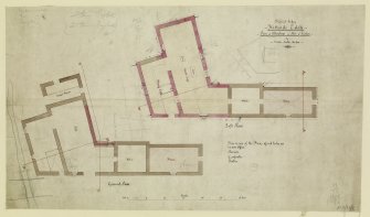 Ground plan and loft plan showing alterations to Mill of Findon.
Signed copy.