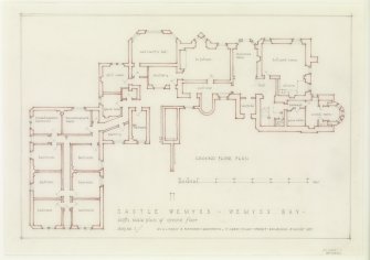 Ground floor plan traced from drawings by Telford Grier and Mackay.