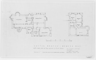 Second and third floor plans traced from drawings by Telford Grier and Mackay. Floor plan showing details of demolition including cost.
