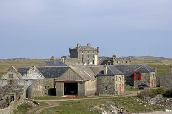 Breachacha Steading and House from south.