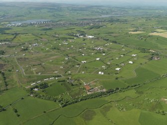 General oblique aerial view centred on the armament depot, taken from the SE.