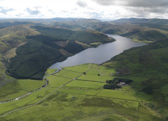 Oblique aerial view centred on St Mary's Loch, taken from E