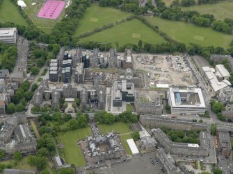 Oblique aerial view centred on the Quartermile Development, taken from the N.