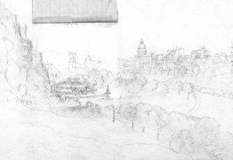Design for a Winter Garden, Princes Street Garden.
Sheet 3, alternative version.  
One of a set of 6 designs
