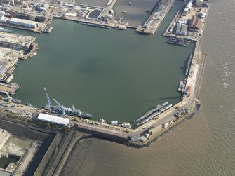 Oblique aerial view centred on the main basin, taken from the WSW.