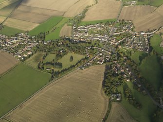 General oblique aerial view centred on the town,  taken from the WSW.