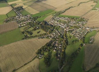 General oblique aerial view centred on the town,  taken from the SSW.