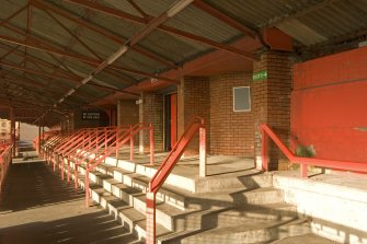 View of concourse in the North Bank enclosure at St Mirren Park