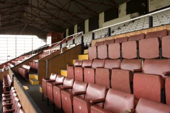 View of directors seating in the Main stand of St Mirren Park