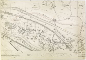 Antonine Wall Ordnance Survey 1954-57 working sheets map sheet 1