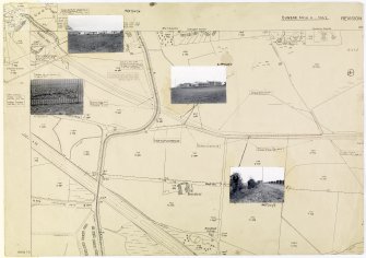 Antonine Wall Ordnance Survey 1954-57 working sheets map sheet 4