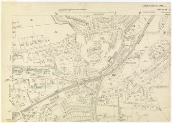 Antonine Wall Ordnance Survey 1954-57 working sheets map sheet 8