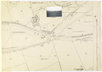 Antonine Wall Ordnance Survey 1954-57 working sheets map sheet 15