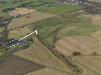 Oblique aerial view centred on the coal depot, taken from the SSW.