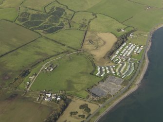 Oblique aerial view centred on the main aircraft repair area, taken from the SSE.