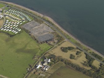 Oblique aerial view centred on the main aircraft repair area, taken from the SW.