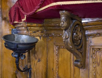 Interior. Detail of pulpit