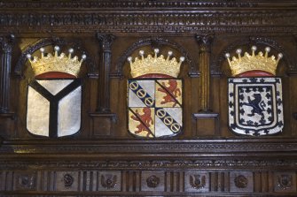 Interior. Crawford gallery, detail of armourial panels