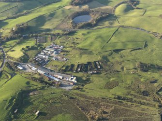 Oblique aerial view centred on Unit 2 of the explosives works, taken from the SE.