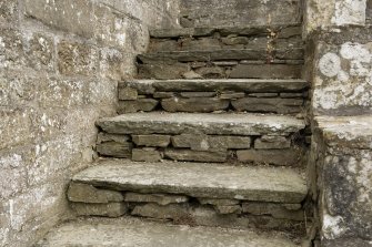 Exterior view of Chapter-house stairs to dormitory at Balmerino Abbey.