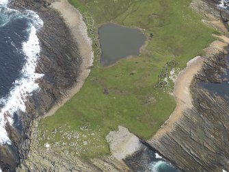 Oblique aerial view centred on 'The Tarf', taken from the WSW.