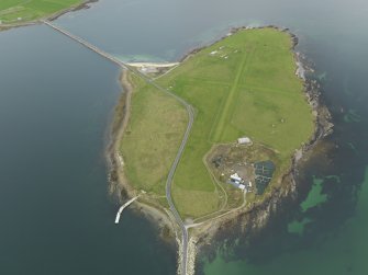 Oblique aerial view centred on the airfield, taken from the SW.