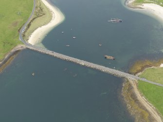 Oblique aerial view centred on Barrier No.3, taken from the SW.