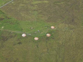 Oblique aerial view centred on the heavy anti aircraft battery, taken from the N.