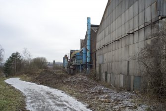 View of foundry buildings from south west.