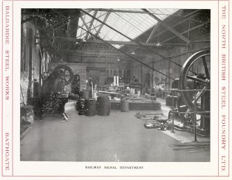 View of the railway signal department, from North British Steel Foundry Ltd, Castings, page 12