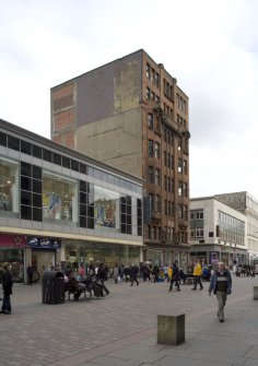 View of 50 Argyle Street/3 Miller Street building, looking E along Argyle Street