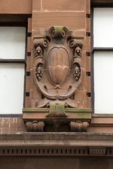 Detail of decorative scrollwork to Argyle Street elevation