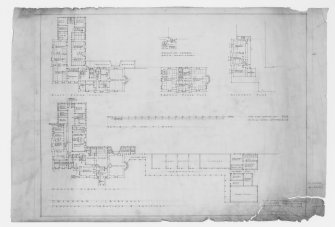 Plans showing proposed alterations to form school accomodation.