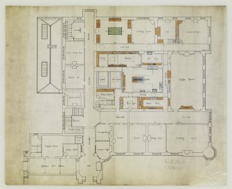 North Berwick, Cromwell Road, Marine Hotel. 
Ground floor plan detailing the kitchen.
