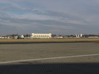 (Oblique) view centred on the aircraft hangar, taken from the SW.
