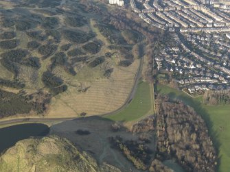 Oblique aerial view centred on the rig and furrown cultivation, taken from the S.