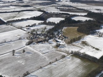 General oblique aerial view of the country house and policies, taken from the ENE.