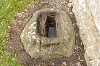 View of socketed stone